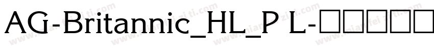 AG-Britannic_HL_P L字体转换